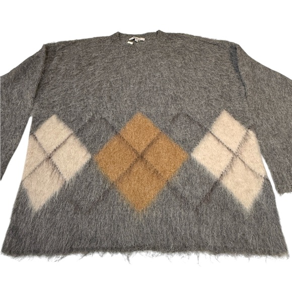 Madewell Brushed Argyle Crewneck Sweater - Picture 8 of 16